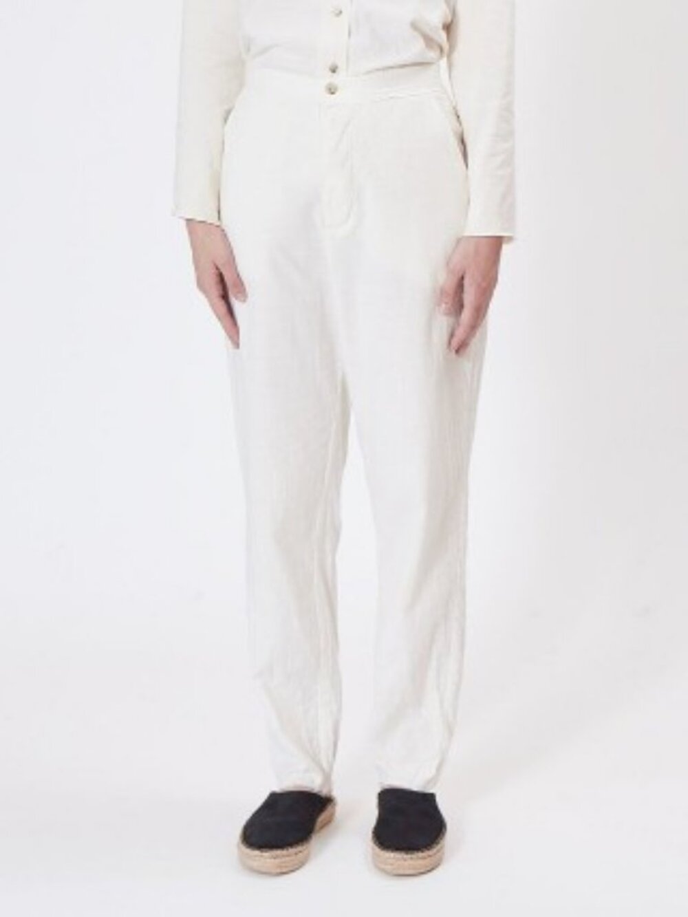 Elsa Esturgie Fusain Trousers | Size 38 | Ecru | Gently Used